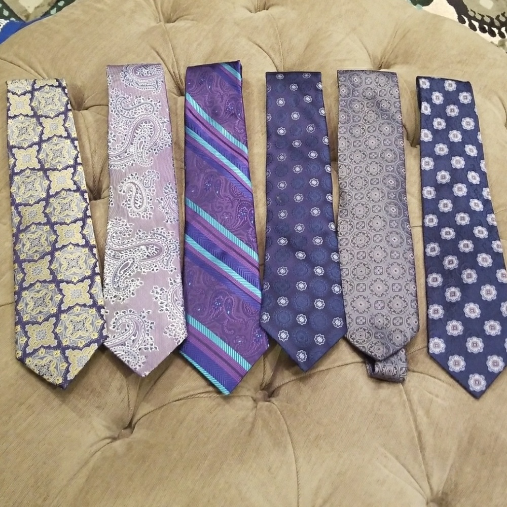 Set of 6 Men's Neckties